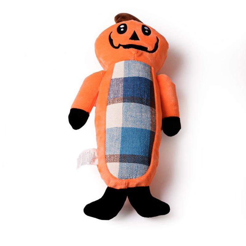 Squeaky Plush Cotton Rope Dog Chew Toy Bite Resistant Teething Toy for Puppy Small Medium Breed Dogs Interactive Boredom Relief