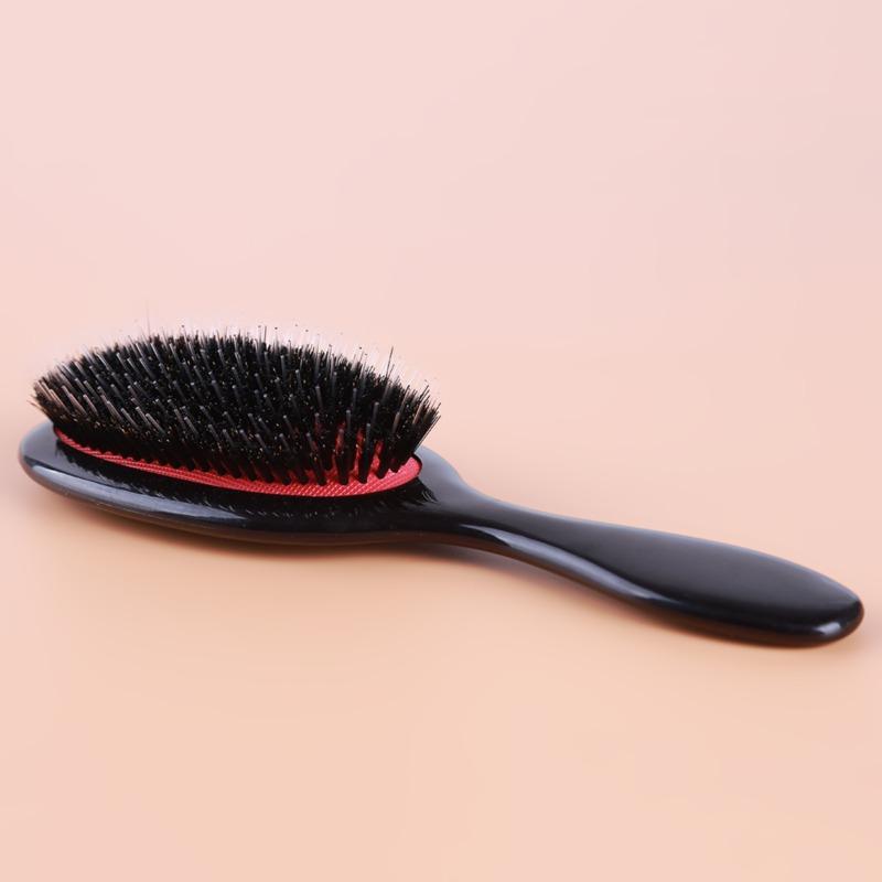 New Hair Comb Natural Oval Boar Bristle Nylon Mini Anti-static Hair Scalp Massage Comb Hairbrushbarber Hair Brush Styling Tool