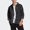 adidas Originals Fshn Denim Regular Fit Lapel Casual Sports Jacket Men Black GN3292