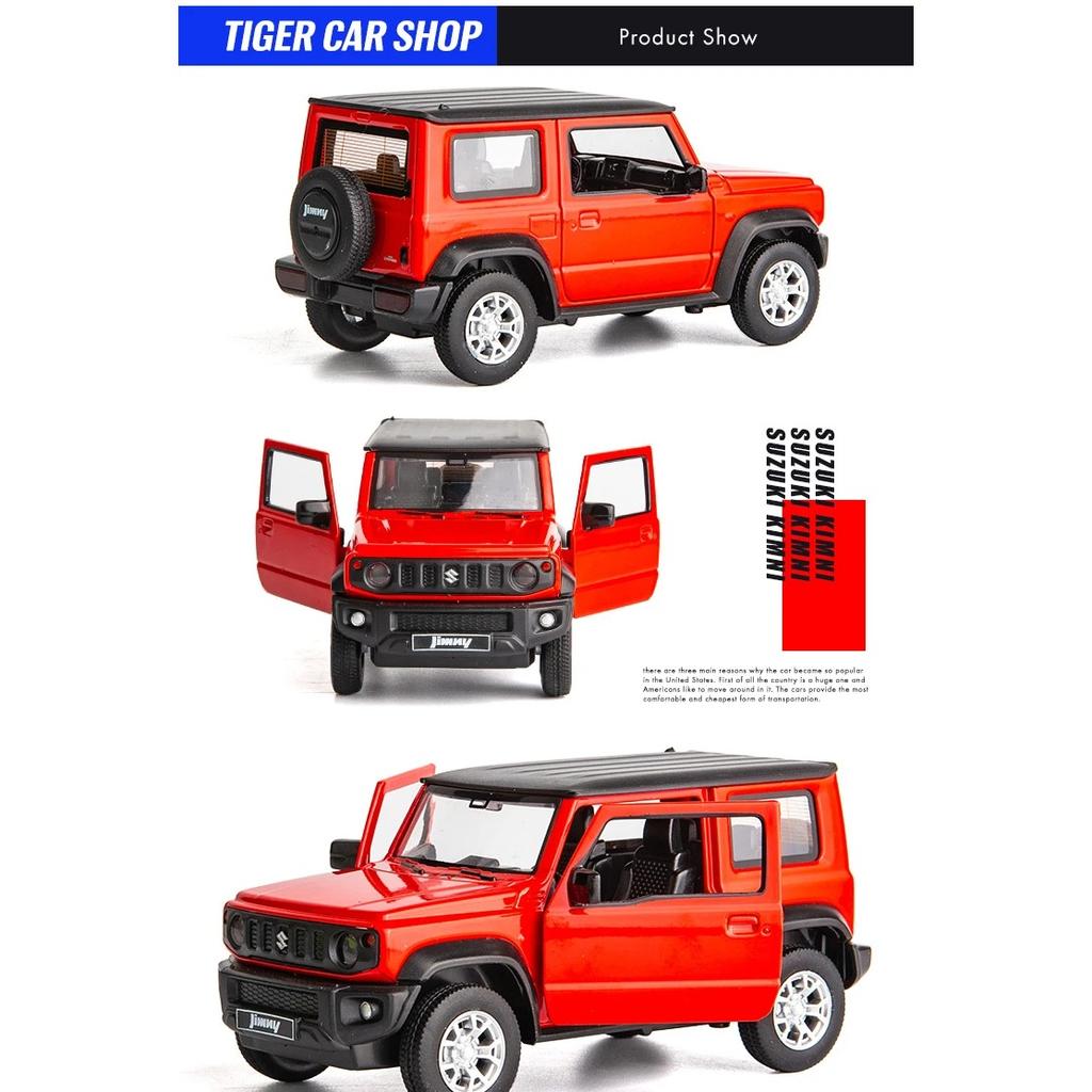 1/26 Suzuki JIMNY 2018 SUV Alloy Car Toy Car Metal Collection Model Car Sound and Light Toys for Children Gift