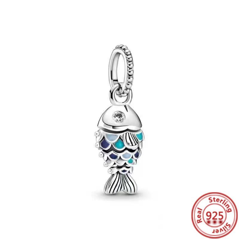 2025 Hot Sale 925 copper Balloon Rainbow Unicorn Charm Bead Fit Original Pantaro Bracelet Making Fine DIY Zircon For Women