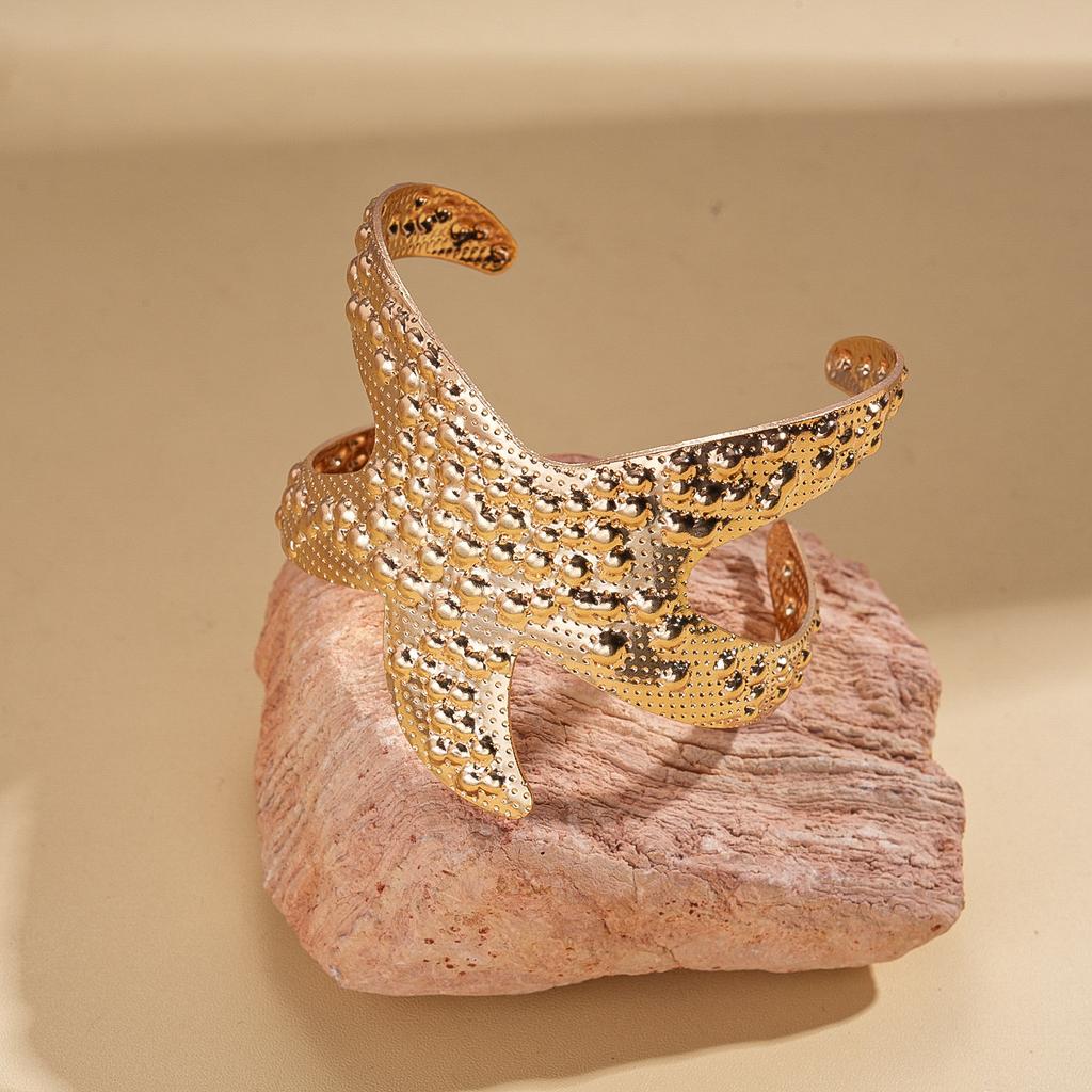 Shell Conch Turtle Starfish Coconut Open Bracelet Metal Vacation Wind Niche Premium Jewelry