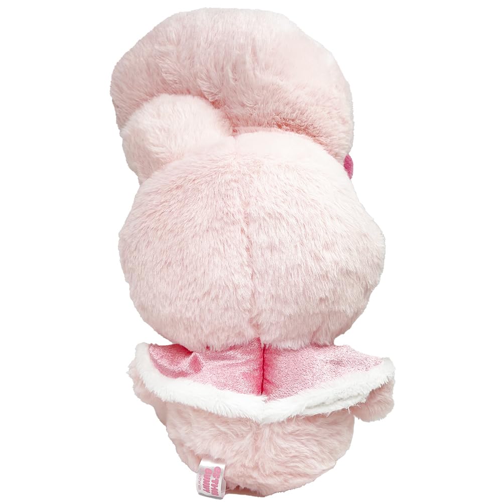 Esther Bunny Winter Cape Big Plush Toy, Cute Mascot, Official SNS Merchandise, Approx. 35cm (Cream Bunny (White))