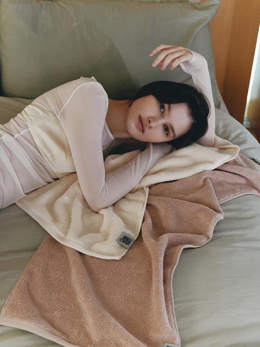 CLAUMAN 1981 1 шт. Роскошное полотенце Supima _ Розовый румянец Blush Pink