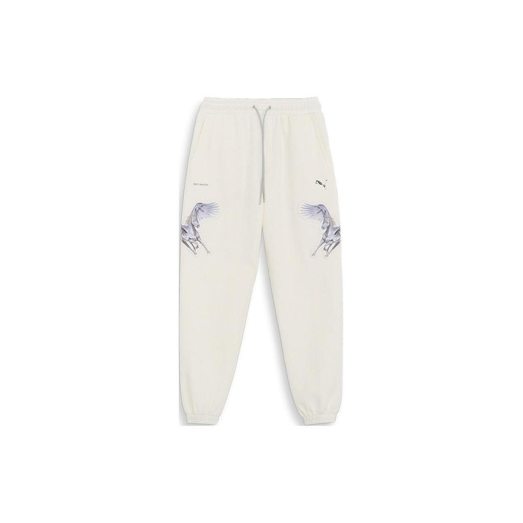 Puma Animal Pattern Joggers with Elastic Waist Men Bottoms White 622611-65