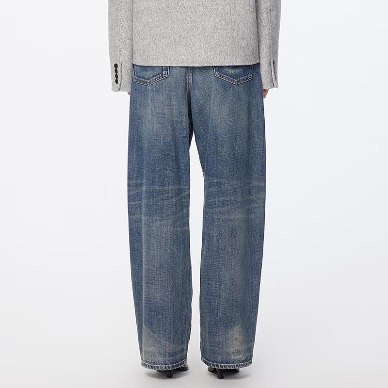 JNBY 2024 Winter Straight-Leg Cotton Jeans - 5OAE12010