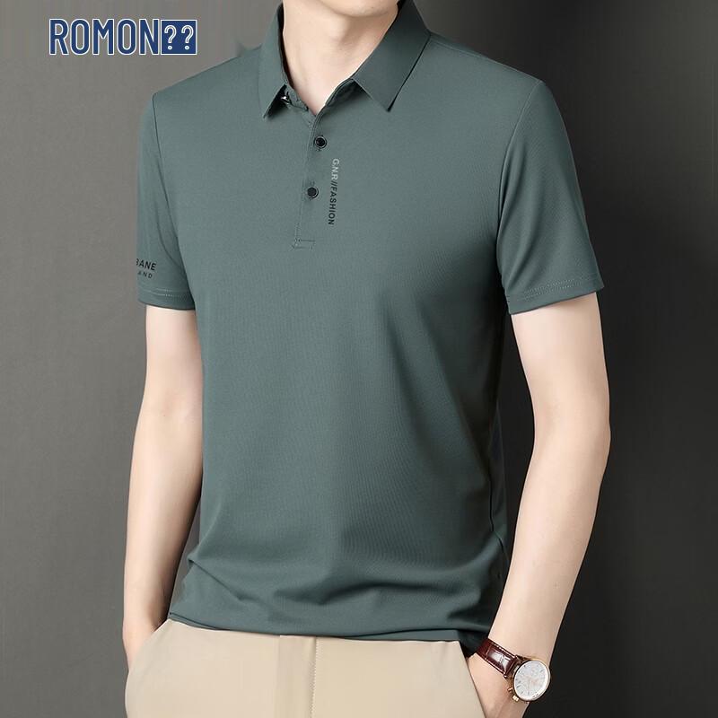 ROMON Men s Short Sleeve Polo Shirt XXXXL