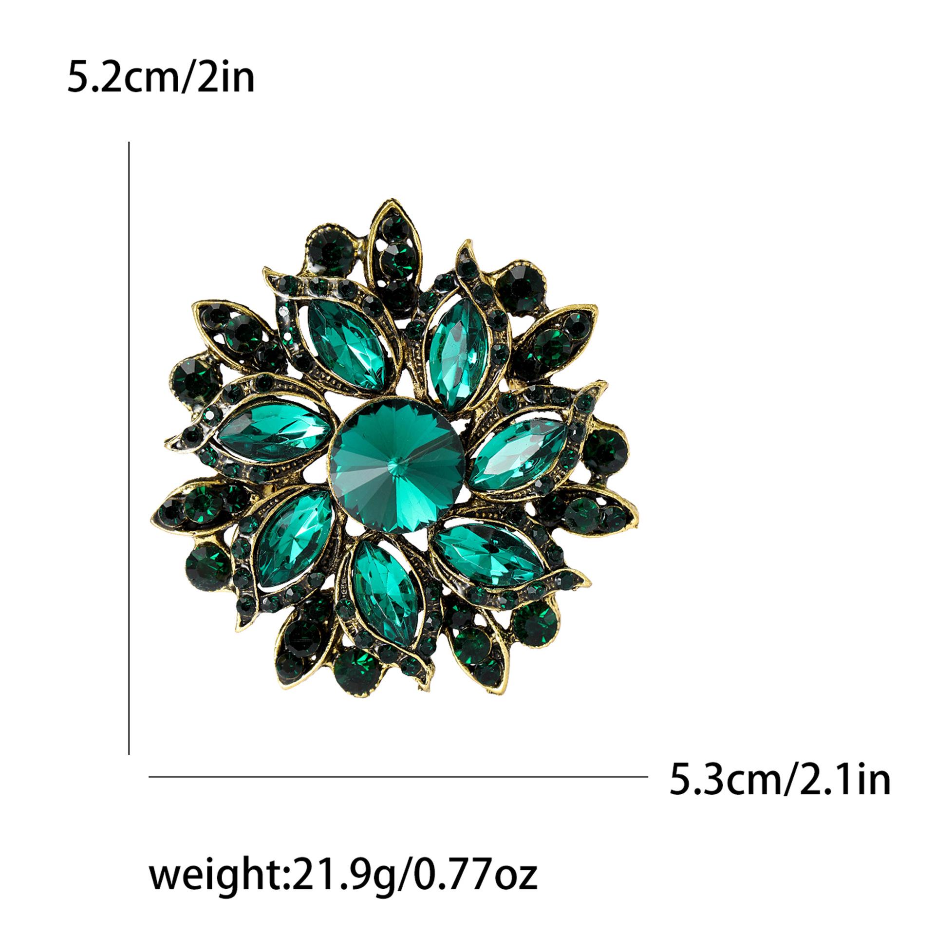 

Винтажная семицветная хрустальная брошь-корсет для женского пальто - Модный аксессуар в европейском и американском стиле