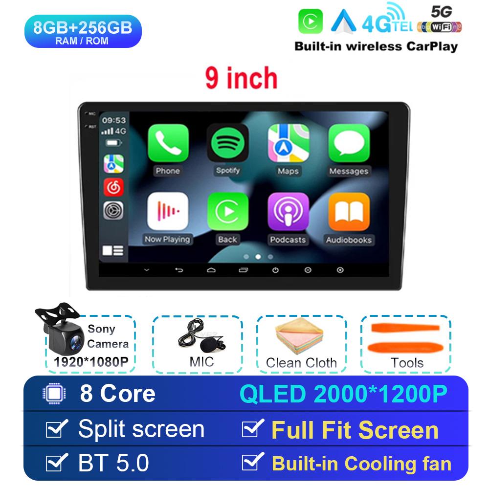 Android 14 For Univers Car Radio 2 Din Apple Carplay Automotive Multimedia Player GPS Android Auto IPS Screen RDS DSP Car Stereo