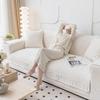 Plush Sofa Cushion Winter Creamy-white Thickened Non-Slip Cushion Winter Cushion Sofa Cover Cover Towel