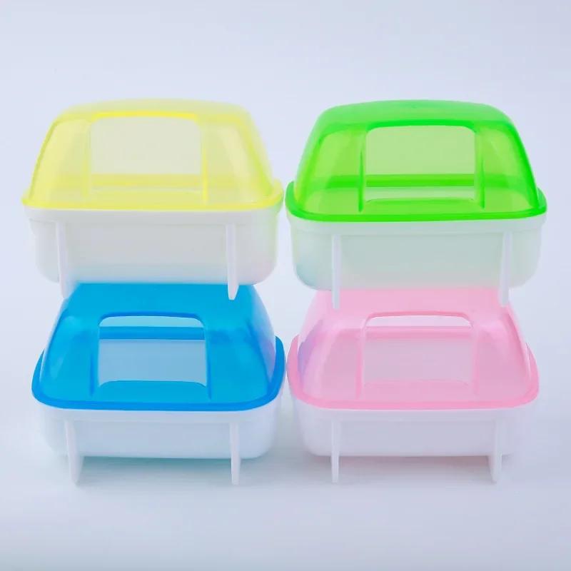 

Пластиковый контейнер для ванны с песком для домашних животных, ванная комната для хомяков, ванна с песком, сауна, туалет для мелких домашних животных, аксессуары для клеток 10.3x7x7.3 cm жёлтый