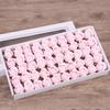 50pcs Two Layer Soap Flower Rose Big Flower Head Thickened Packaging Bouquet Material Simulation Flower Valentine's Day Gift Box