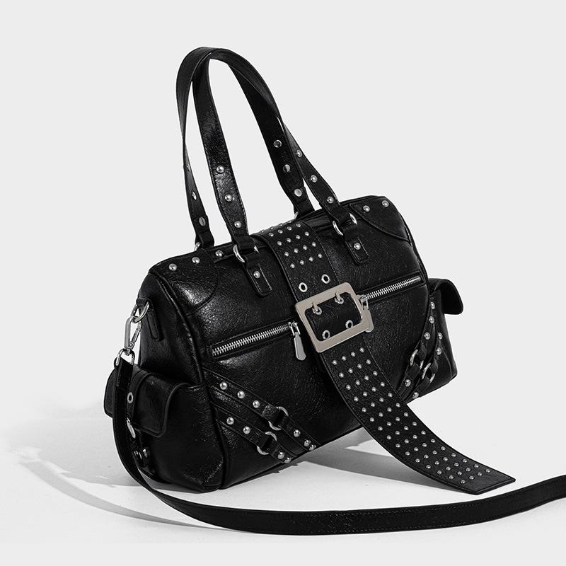 Large Capacity Punk Style Rivet Crossbody Bag - Trendy, Casual, Versatile Women's Shoulder Bag