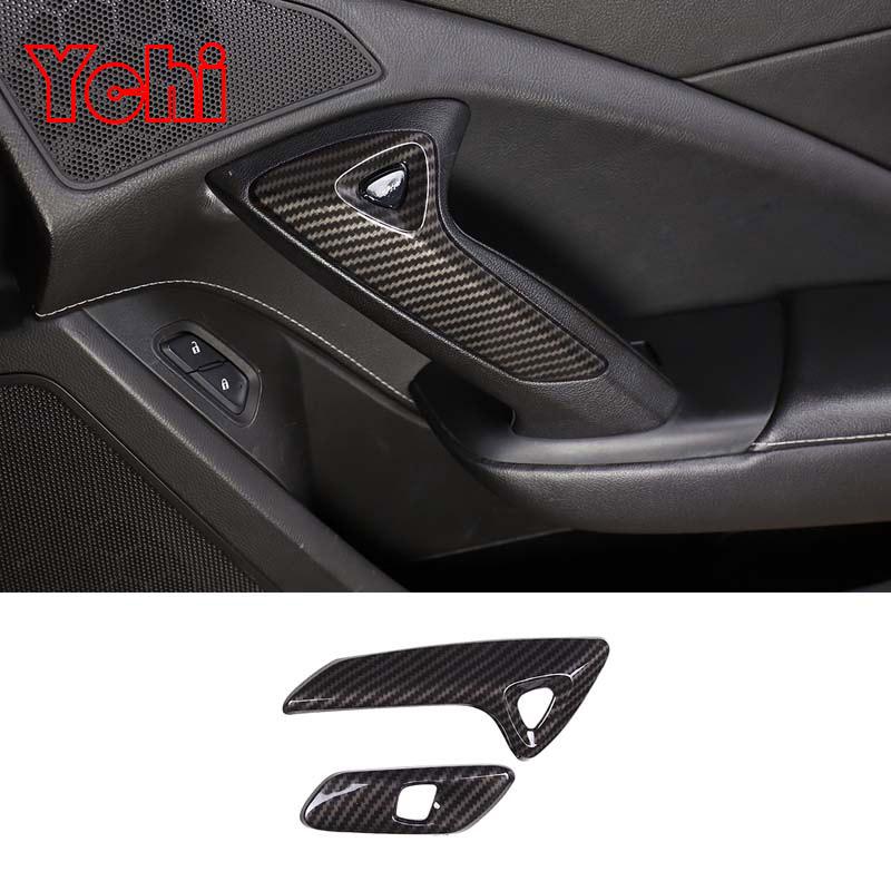 

For Chevrolet Corvette C7 2014-2019 ABS Carbon Fiber Interior Kit Dashboard Console Gear Shift Panel Decoration Cover Stickers
