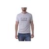 Letter And Number Logo Print Round Neck Short Sleeve T-Shirt Men Tops Gray 3YPTB3-PJ03Z-3904
