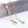 Boho Silver Anklet Dainty Star Anklet Evil Eye Foot Bracelet Beach Foot Jewelry