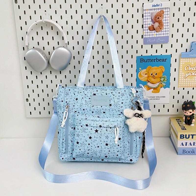 Schoolbag1011 new schoolbag female ins niche middle and high school large capacity star printed backpack female student computer bag