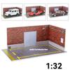 PVC Material 1/32 Car Garage Parking Space Garage DIY Scene Parking Lot Model  Kids Present
