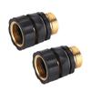 2Pcs G3 4 Garden Hose Connector High Pressure Watering Nozzle Hose Quick Connector for Irrigation