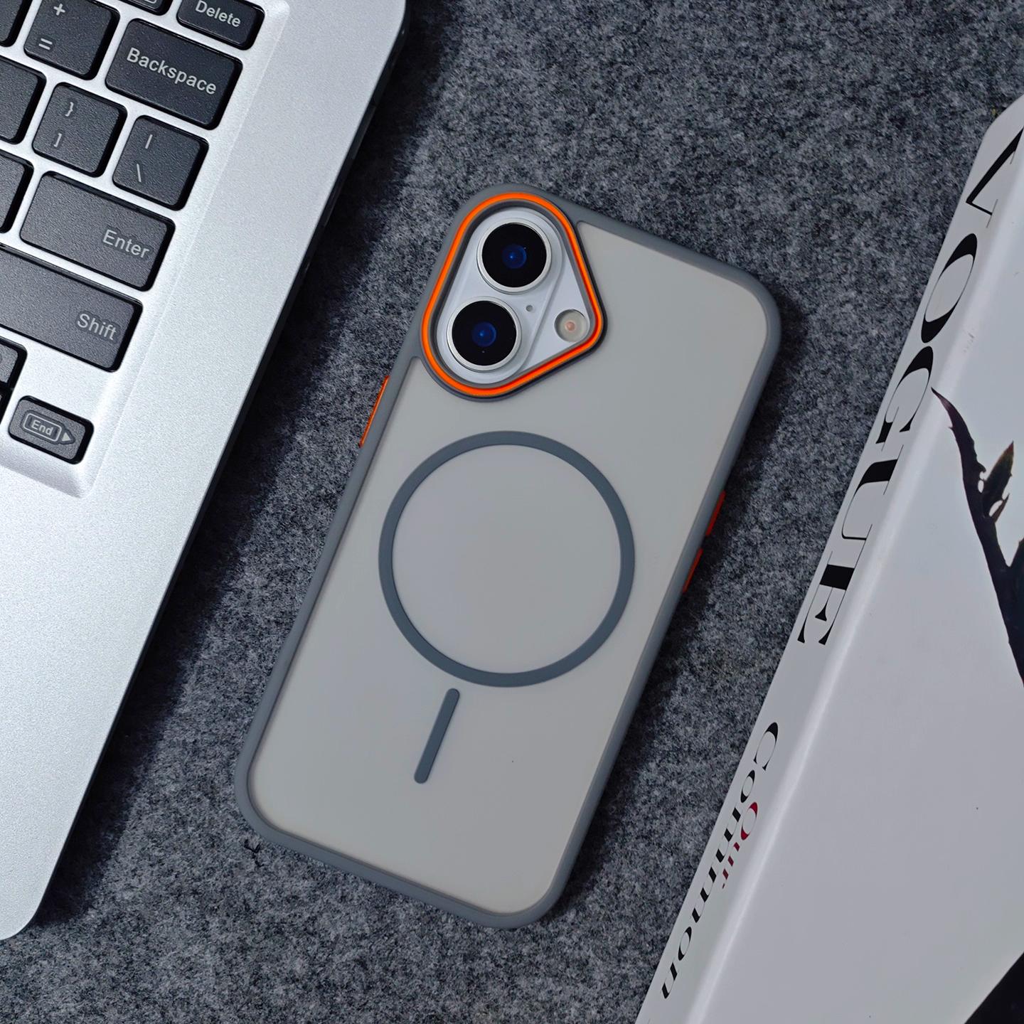 

Luxury Matte Translucent Shockproof Magnetic Case For iPhone 17 Air 16 Pro Max 15 14 Plus 13 12 Magsafe Wireless Charging Cover For iPhone 12