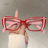 Vintage Anti Blue Light Optical Square Glasses Frame Women For Men Luxury Brand Designer Trend Myopia Eyeglasses Cartoon