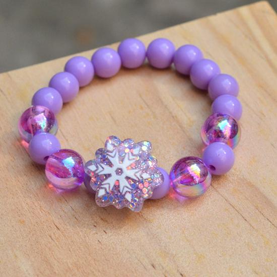 Colorful Sparkle Bead Bracelet for Kids - Princess Jewelry Gift