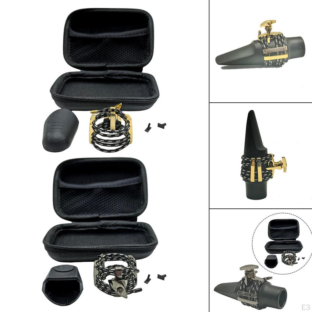 Alto, Soprano And Tenor Saxophone Ligature, Metal String Attachment, Compact Accessory Suitable for