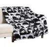 Fushiguro Megumi Manga Collage -black and White Version Throw Blanket Moving For Baby Manga Christmas Decoration Blankets