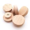 Rubberwood Round Flat Drawer Handle