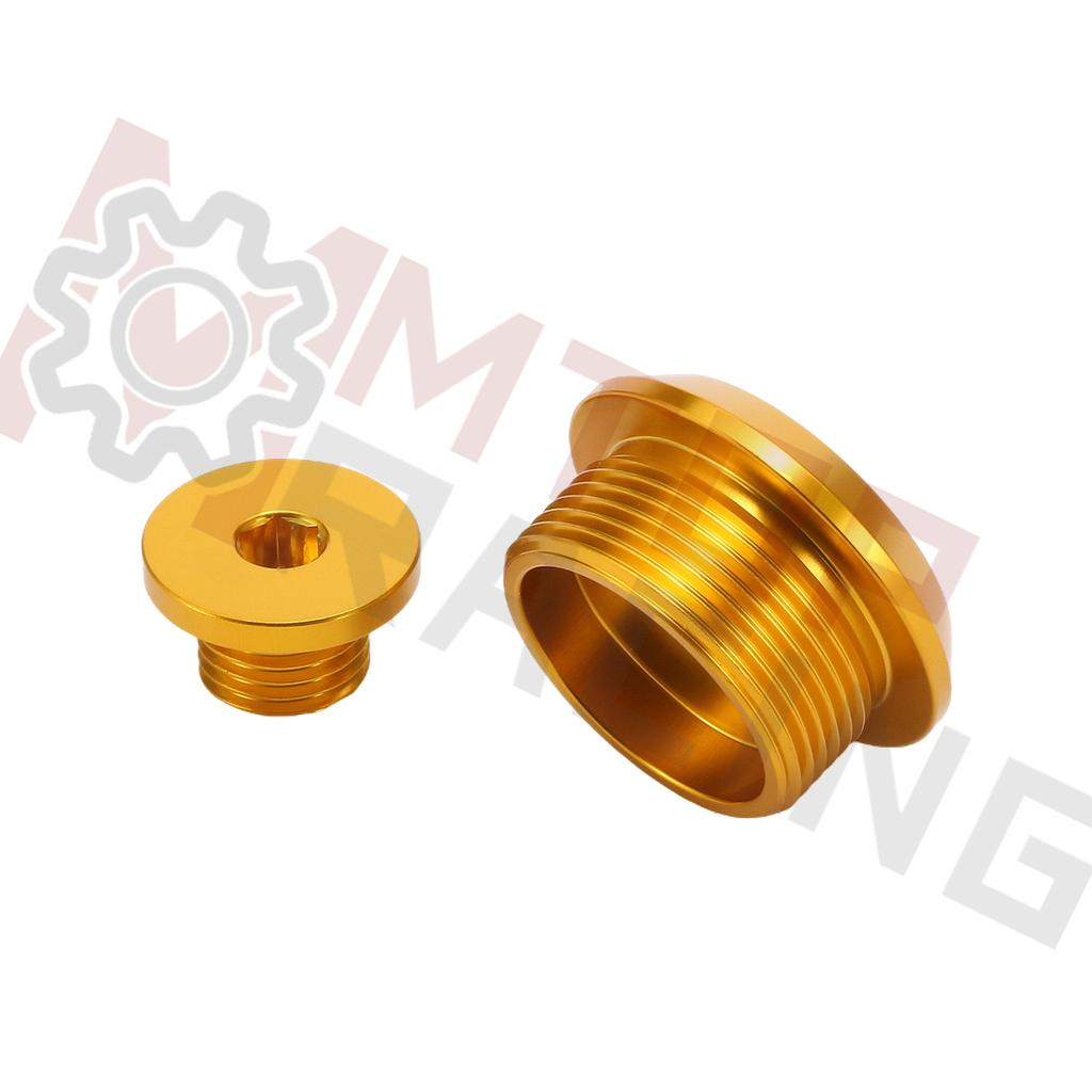 Pair 30mm 14mm Engine Cover Caps For Honda XLR125 XL650 XL600 XL1000V ST1300 RVT1000 NTV600 NTV650 NT650 Crankcase Screw Cap