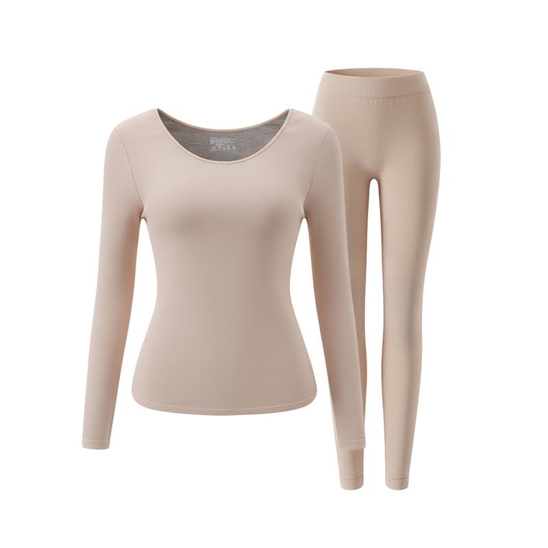 Graphene High Elastic Women's Plus Size Slimming Underwear Set - Warm Autumn Winter Base Layer
