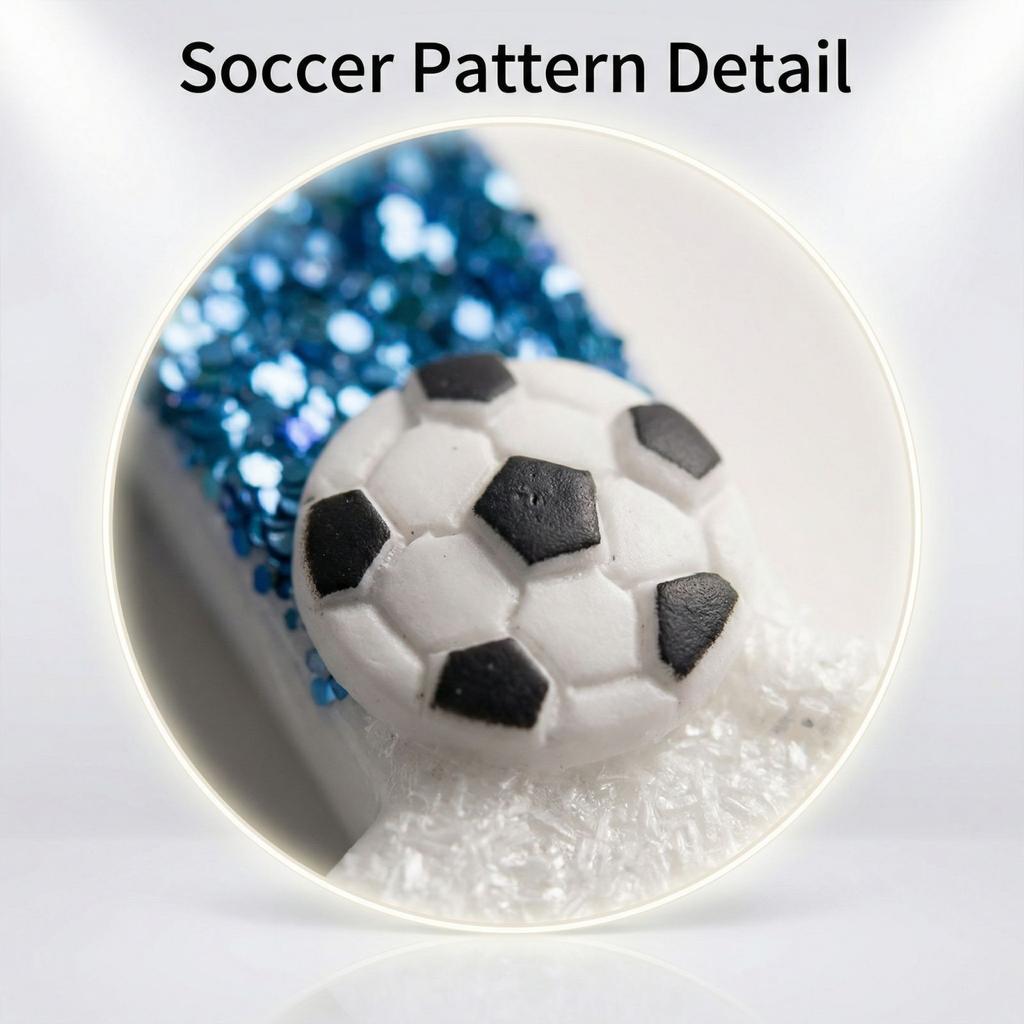 Creative Football Digital Birthday Candles