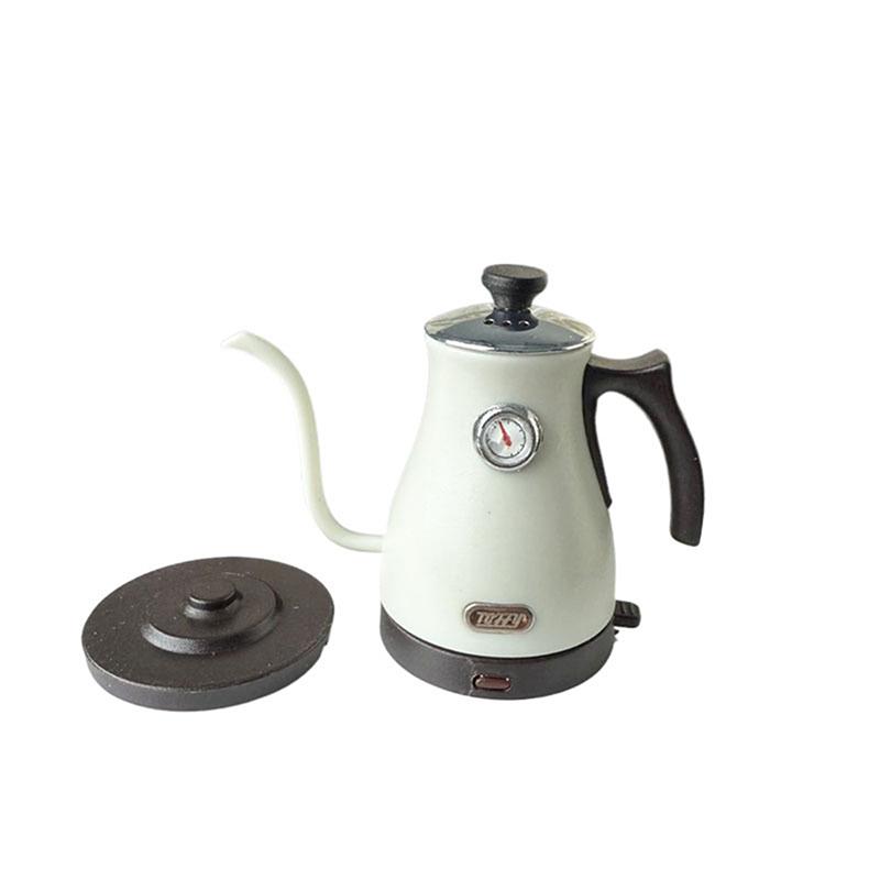 

Миниатюрная игрушка для кукольного домика, имитация чайника, модель, украшение, декоративная сцена, игрушки, кукольный домик, кухонная мебель, аксессуары, реквизит бежевый