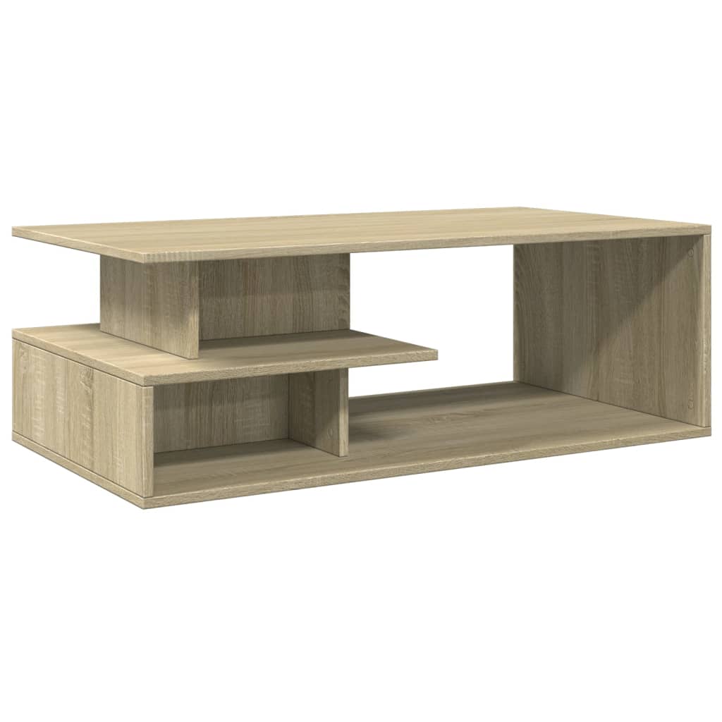  Coffee Table, Sonoma Oak 102x55x35 Cm Wood-based Material