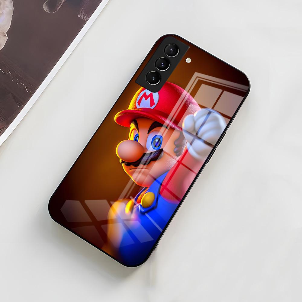 S-Super M-Mario Phone Case For Samsung A56 A36 A26 A16 A15 A25 A35 A55 A14 A34 A24 A54 Glass Case