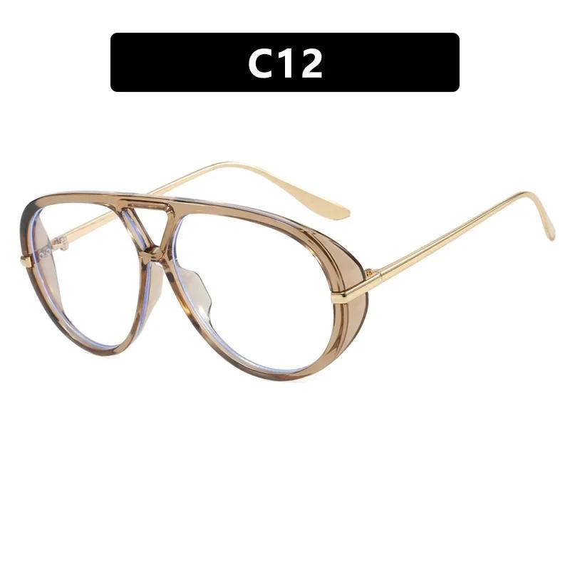 New in Oversized Pilot Sunglasses Men Vintage Double Bridge Sun Glasses Women Trendy Luxury Brand Design Outdoor Shades