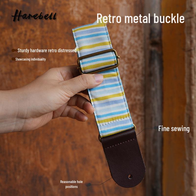 Nautical Blue Wave Ukulele Strap, Model PO-056