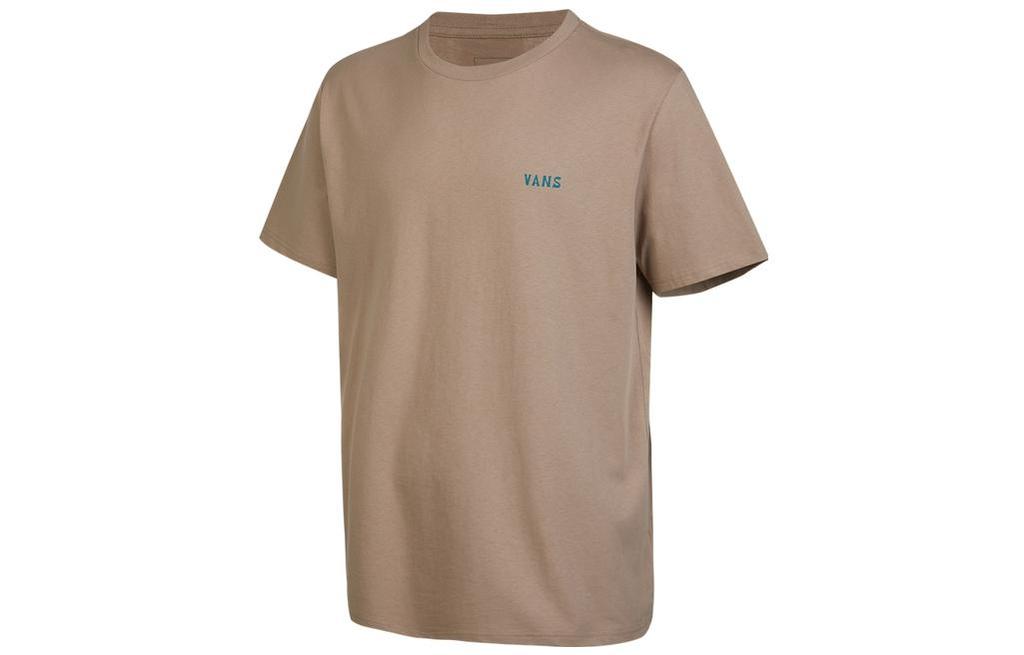 Vans T Shirts Men's Brown Crew Neck Moderate Straight Fit VN0A7TR6YEH