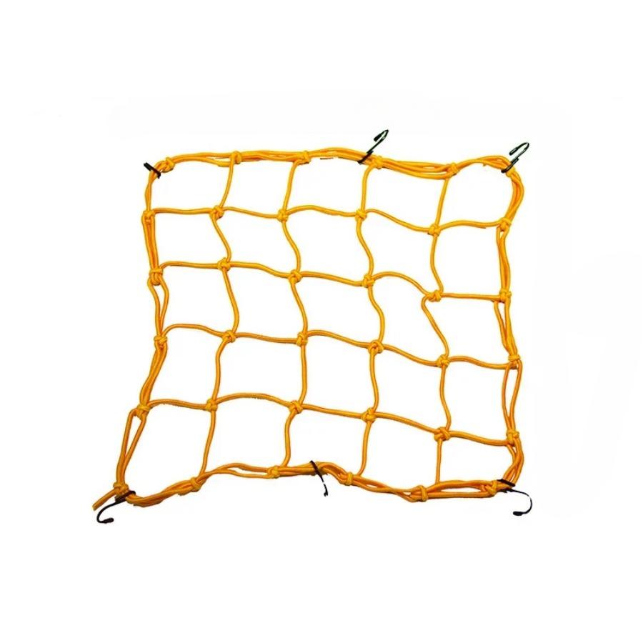 

Мотоциклетная грузовая сетка Высокоэластичная велосипедная мотоциклетная багажная сетка Сетка на топливный бак Шлем Банджи-сетка Мотоаксессуары 30*30cm жёлтый