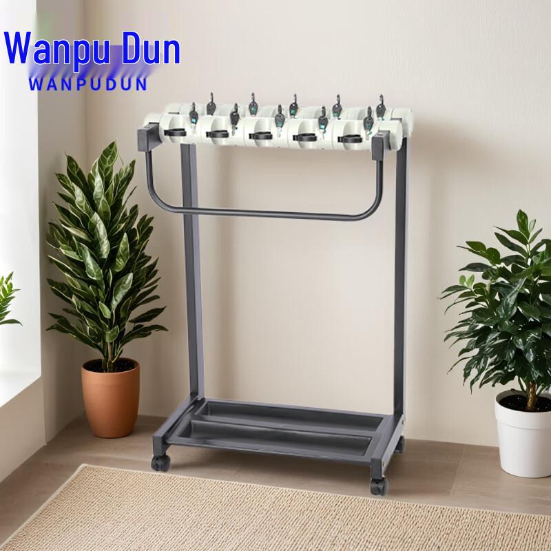 WanPuDun Commercial 10-Head Lockable Umbrella Stand