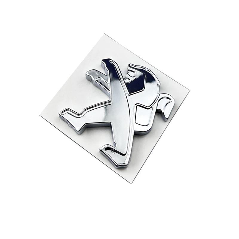 2,9x3cm Plastová nálepka na středový znak volantu auta pro Peugeot 106 107 108 206 207 208 301 306 308 407 408 508 3008 4008