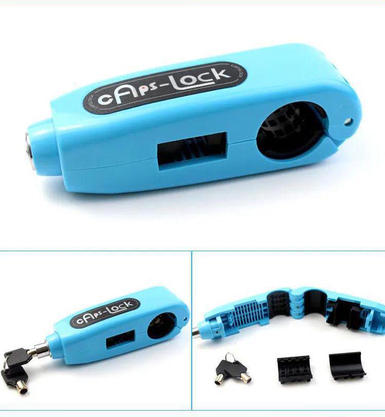 Electric Car Anti-Theft Handlebar Lock with Throttle Lock and Horn for Scooters and Motorcycles