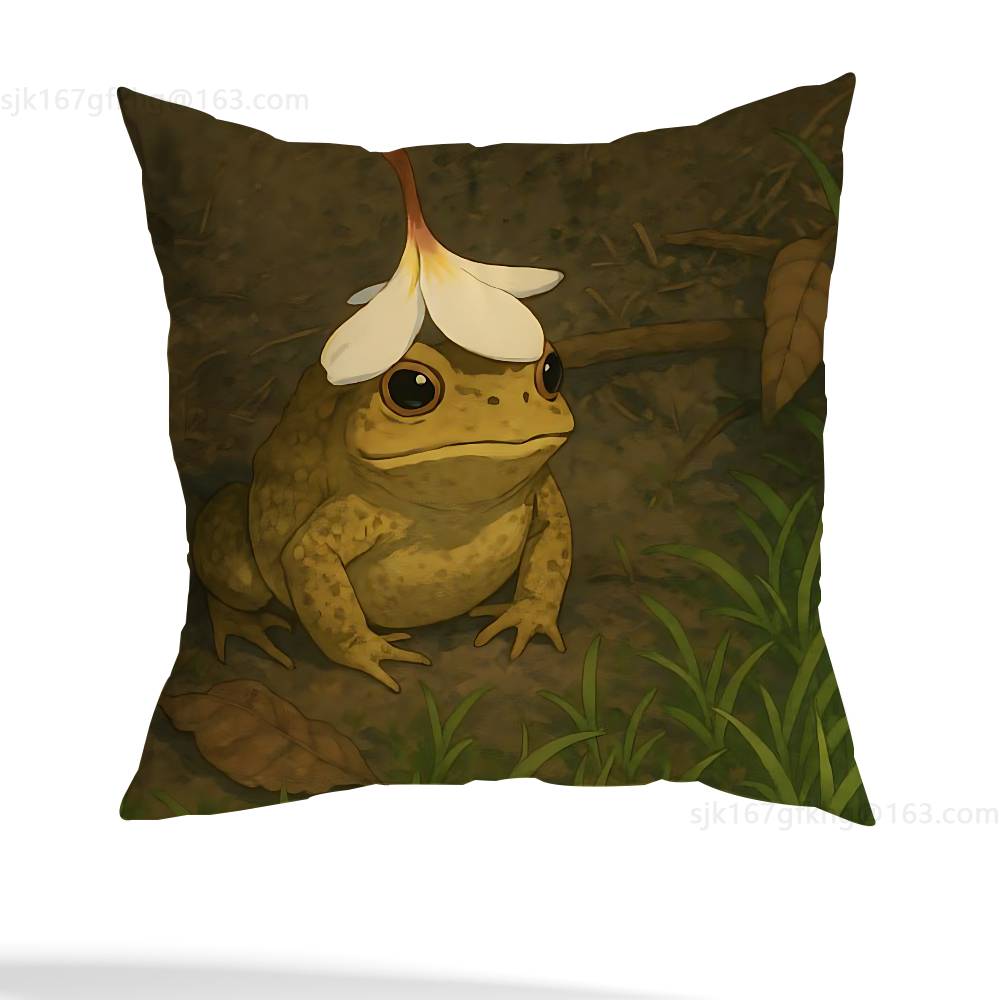 Vintage Frog Fairy pillow cover living room sofa cushion cover bedroom room bed pillow cover home decoration
