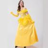 S-XXL Snow White Dress Party Stage Costume Halloween Belle Beauty Beast Cosplay Women