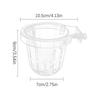 Panier de plante hydroponique transparent support de plante d'aquarium suspension supérieure pot de fleur d'aquarium tasse de pot de fleur d'aquarium