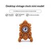 1Pcs Vintage Style Table & Floor Clocks 1:12 Scale Dollhouse Miniature Clock For Doll House Decor Diy Accessories