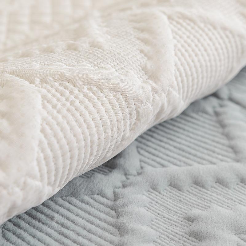 Herbst- und Winter Plüschleder Sofakissen Rutschfest Modern Schlicht Wohnzimmer Mode Sofabezug Handtuch Sitzkissenbezug