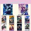 Vysoce kvalitní anime nástěnný svitek Kimetsu No Yaiba s dynamickými postavami Zabití démonů