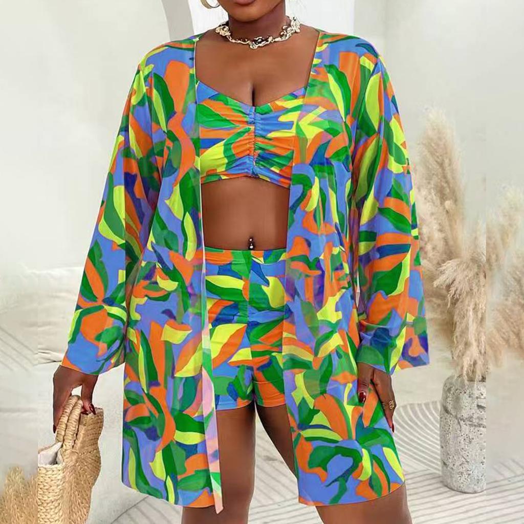 Women's Two-Piece Bikini Set Plus Size Split Swimsuit