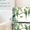 Green plant parrot bedroom living room entrance home background beautification self-adhesive wall stickers